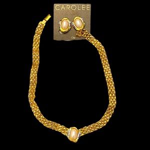 Carolee Vintage Earrings  and Necklace Set.